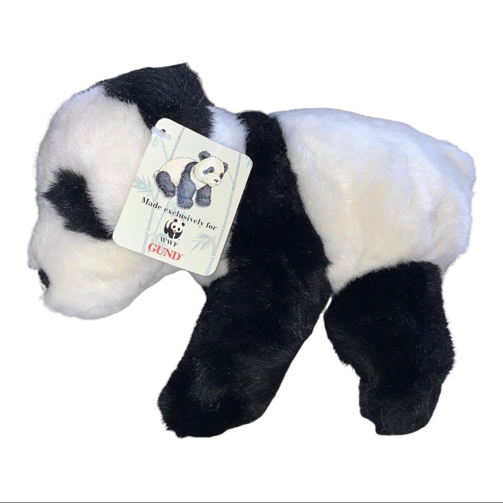 World Wildlife Fund Gund Collectible Small Panda Bear Plush Stuffed Animal Toy